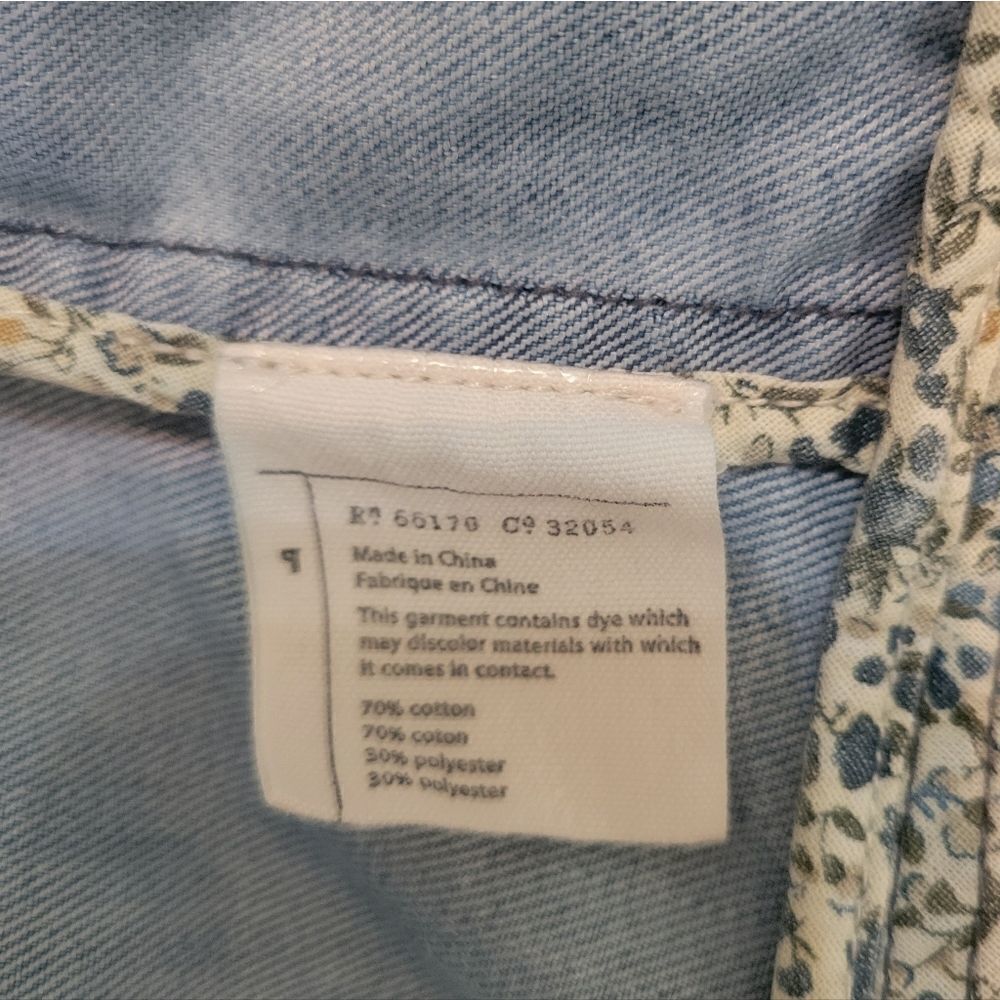 Pilcro‎ and the Letterpress Peplum Jean Jacket Size 4 - Picture 6 of 6